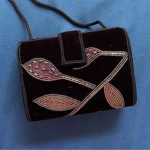 Beaded Velvet Clutch